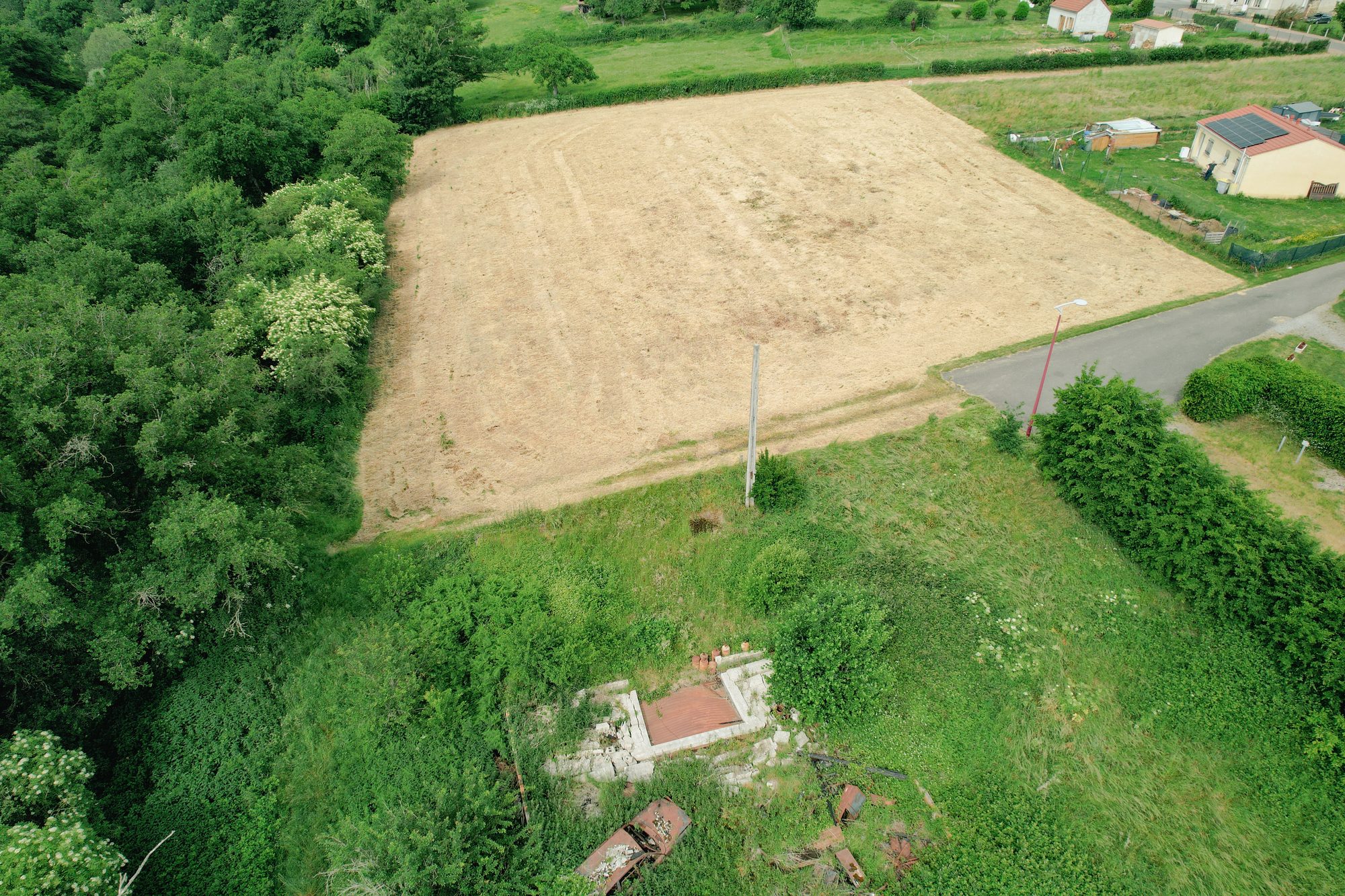 Vue aérienne du site - parcelle Sud