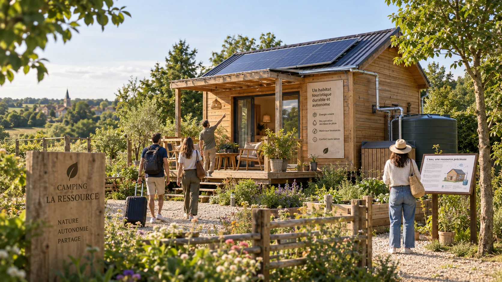 Chalet démonstrateur autonome