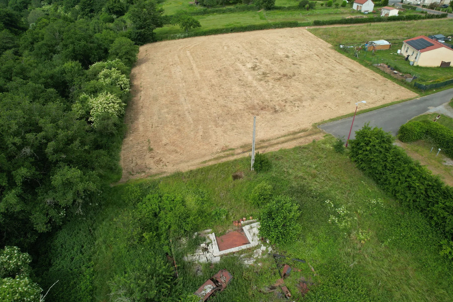 Terrain réel · grande parcelle